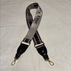 Dior Women Black and Tan Bag Strap
